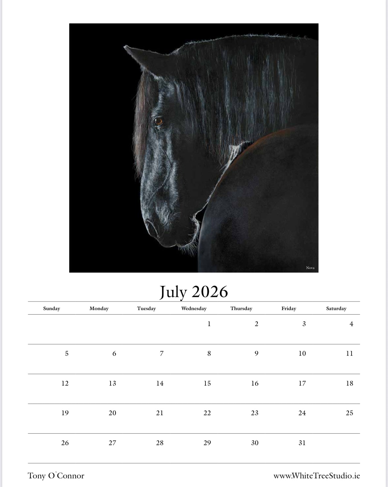 LIMITED EDITION 2026 CALENDAR