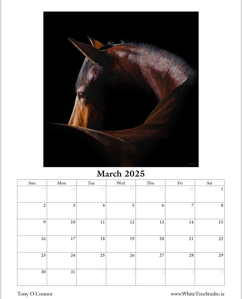 Horse Calendar 2025 Printable Horse Calendar 2025 Printable