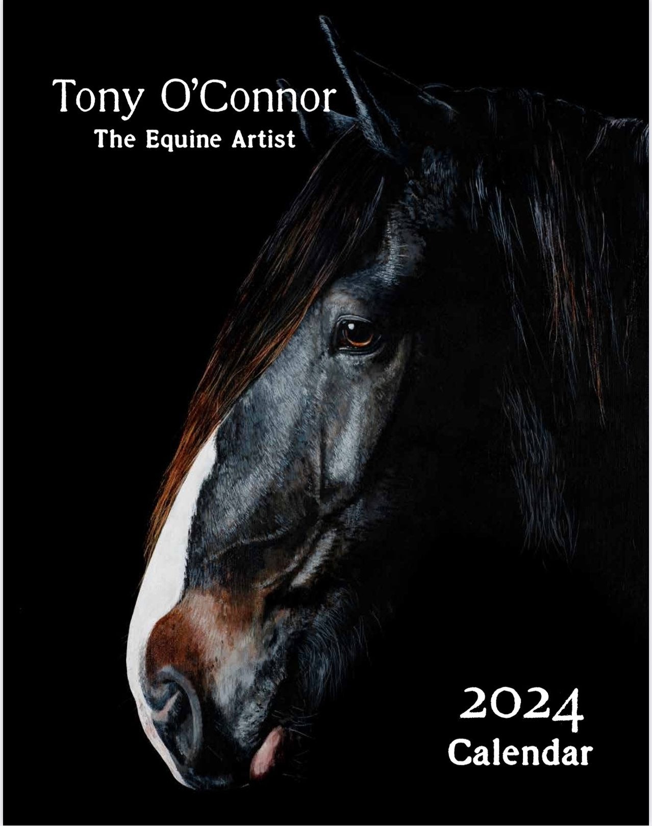 2024 Limited Edition Calendar front cover grey horse